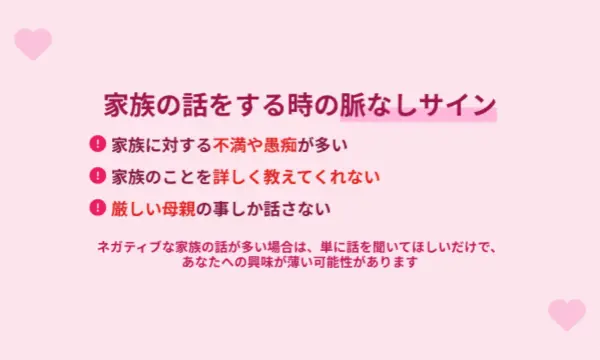 男性,家族の話,脈なし