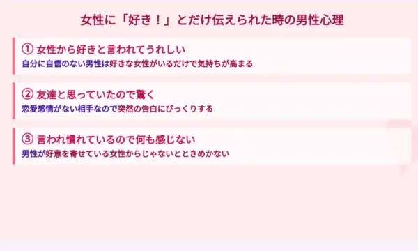 好きとだけ伝える,効果