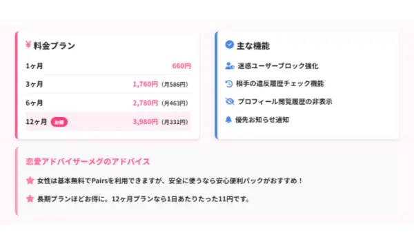 ペアーズ 口コミ