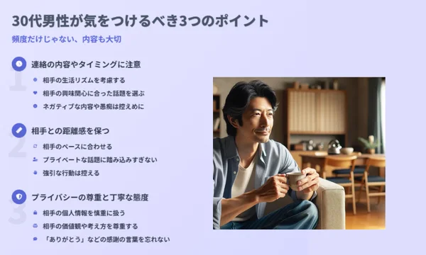 付き合う前,連絡頻度,30代