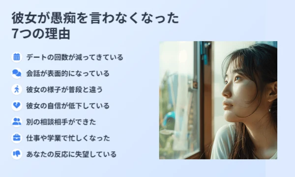 彼女が愚痴を言わなくなった