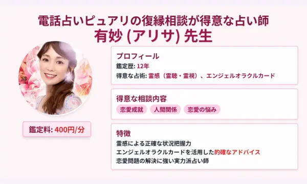 電話占いピュアリ,復縁,口コミ