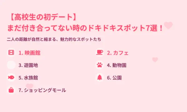 高校生の初デート付き合ってない