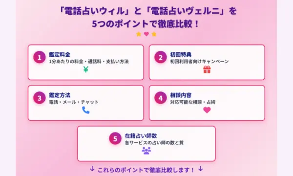 ウィル,ヴェルニ,比較