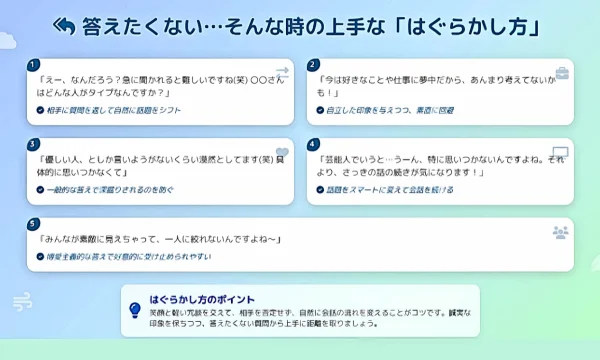 好きなタイプ,上手い,返し