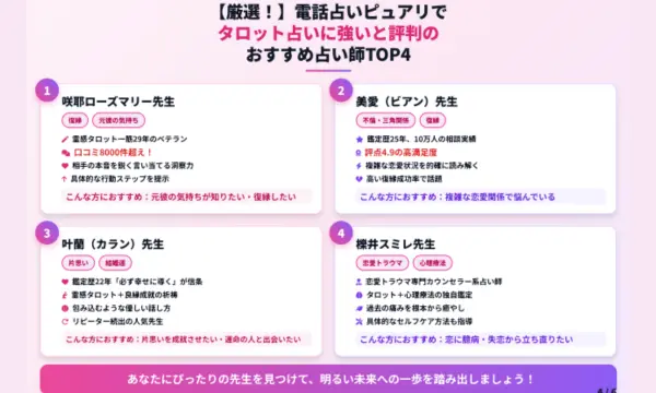 電話占いピュアリ,タロット