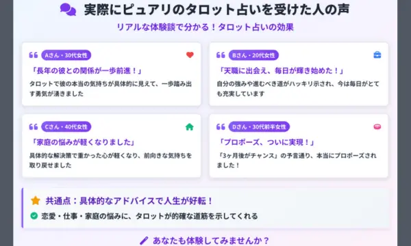 電話占いピュアリ,タロット